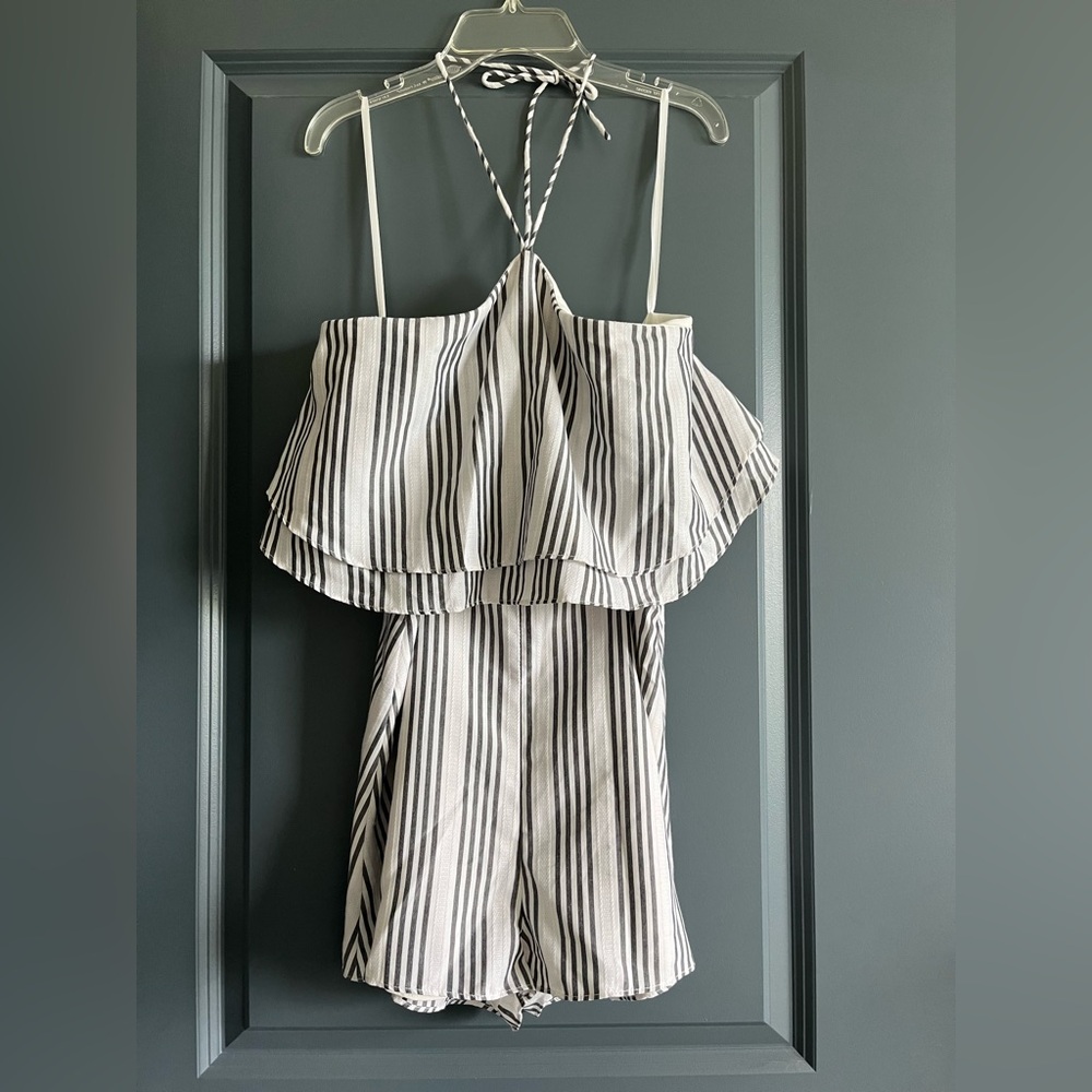 Superdown striped romper